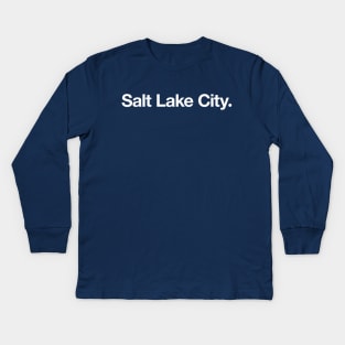 Salt Lake City. Kids Long Sleeve T-Shirt